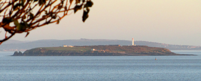 view of flat holm island