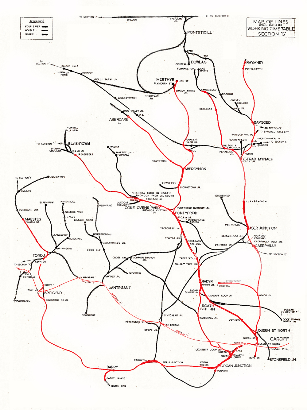 map of south wales railways